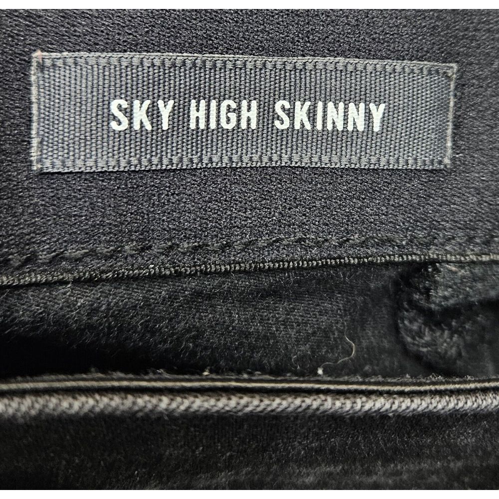 Torrid Jeans Women's Sky High Skinny Size 24R Black Tapered Premium Stretch - Picture 6 of 10